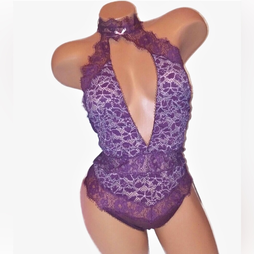 Victoria's Secret Purple Lace Chemise